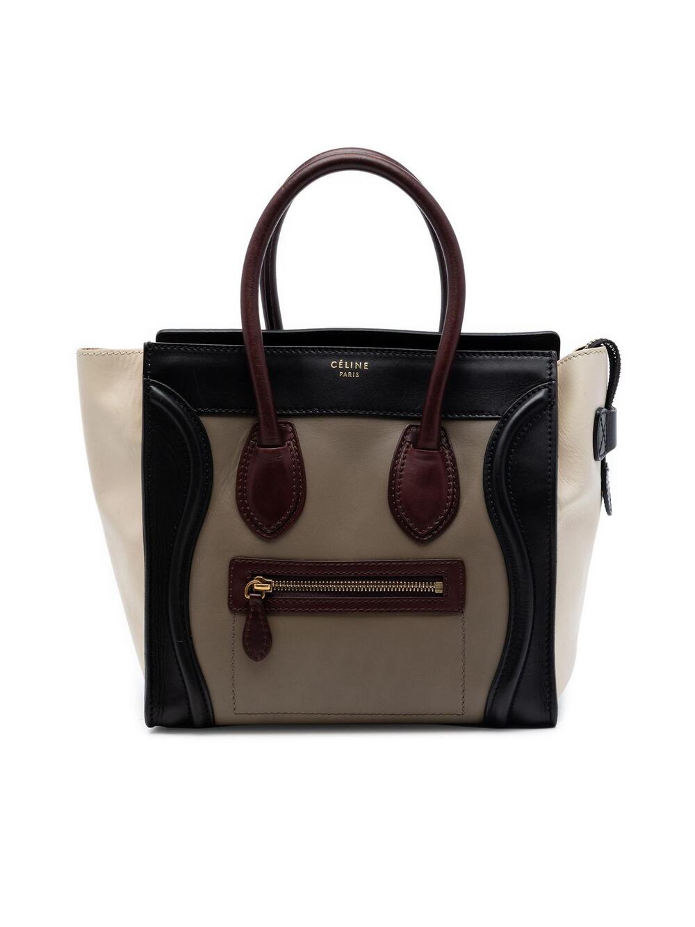 Celine Micro Tricolor Leather Luggage #278836C89B